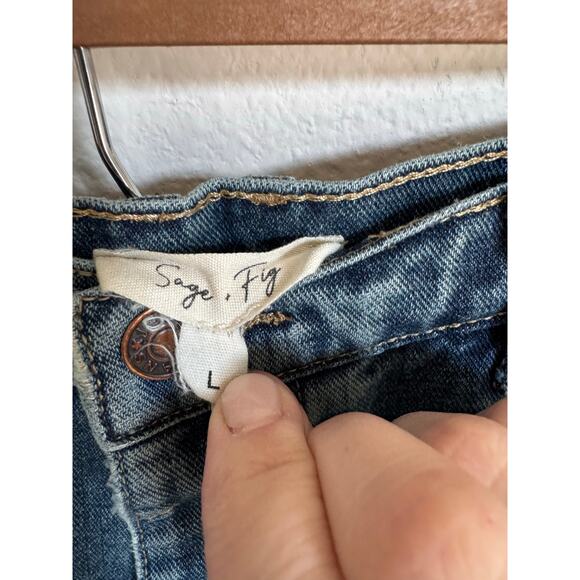 Sage & Fig Women's Barrel Jeans Wide Leg Size Large (10) - Picture 8 of 8